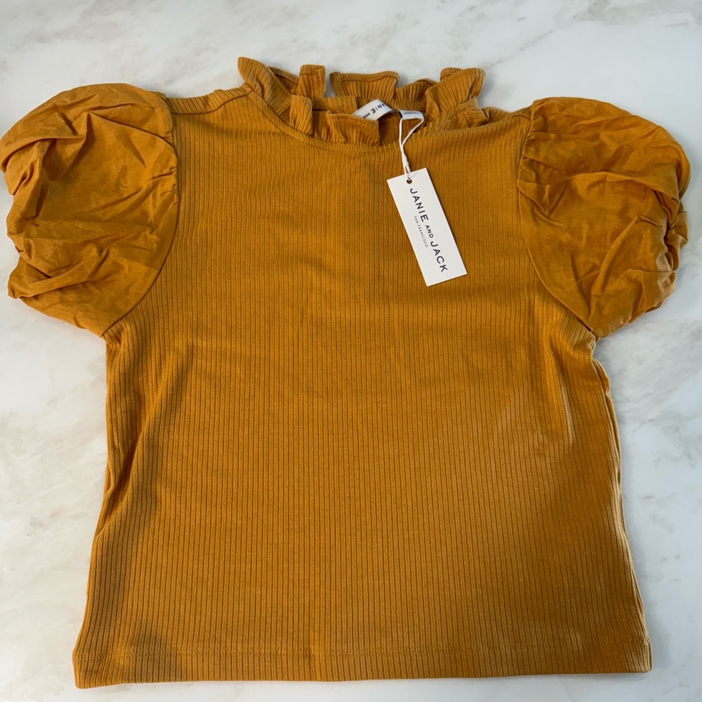 Janie and Jack puff sleeve shirt new with tags
